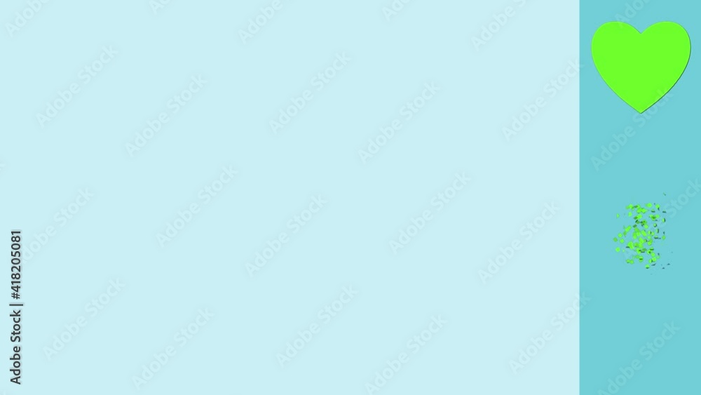 Heart Shapes Falling from Sticker Colored Love Letters Forming from Particles for Valentines in Blue Background 14 february Heart Shapes Falling from Sticker Colored Love Letters Forming from Particles for Valentines in Blue Background 14 february