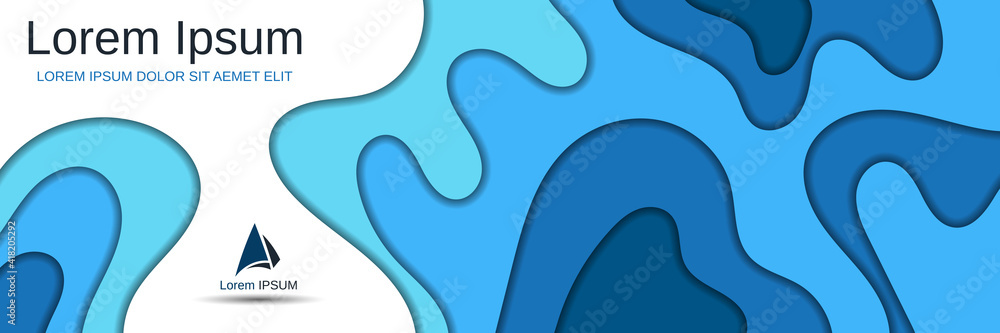 Abstract style 3d paper cut vector background Abstract style 3d paper cut vector background