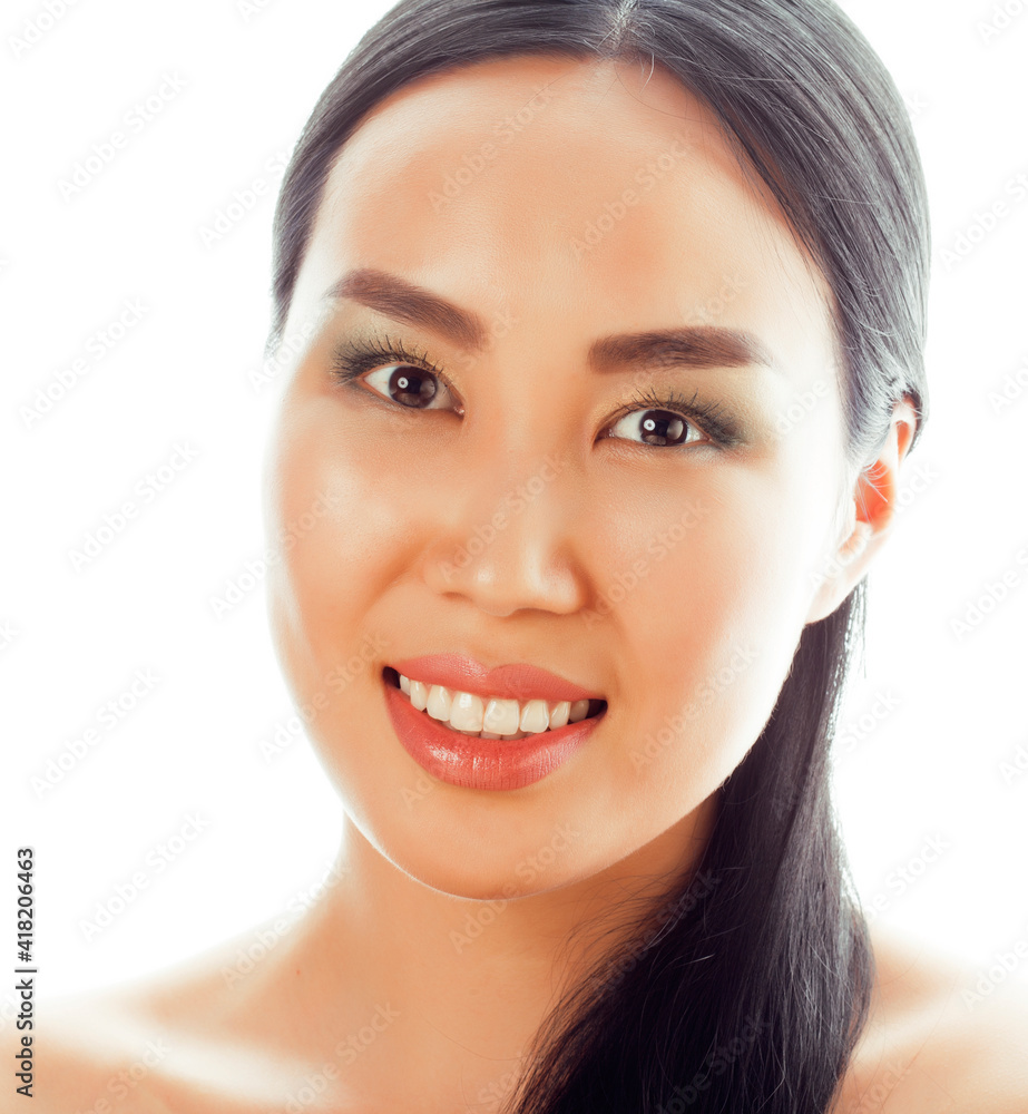 young pretty asian woman close up isolated spa, womans day concept young pretty asian woman close up isolated spa, womans day concept