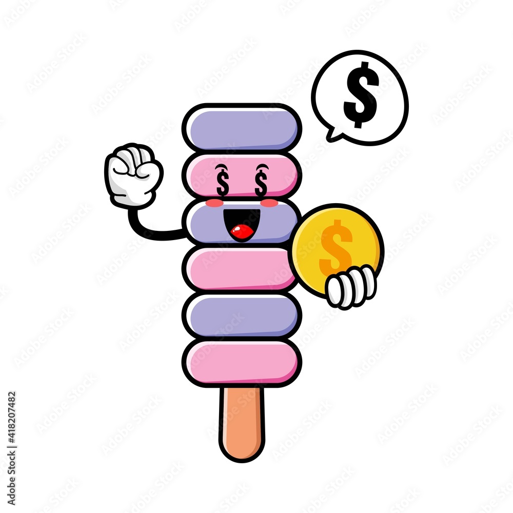 cute ice cream ccartoon mascot character cute ice cream ccartoon mascot character