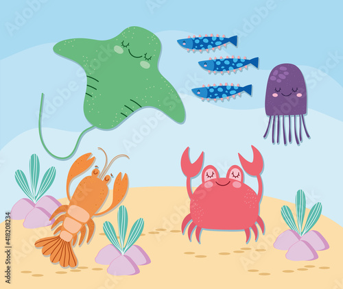 cute life underwater