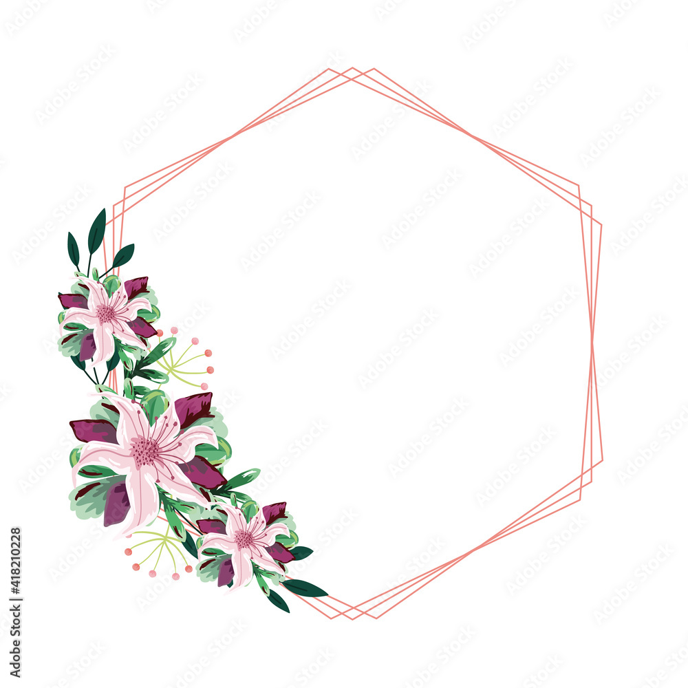 flowers frame watercolor flowers frame watercolor
