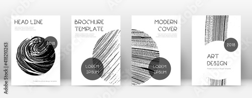 Cover page design template. Trendy brochure layout. Classic trendy abstract cover page. Soap invert