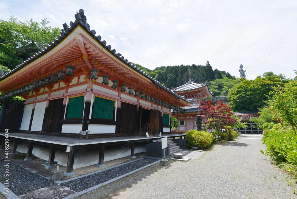 壺阪寺　灌頂堂と多宝塔　奈良県高取町