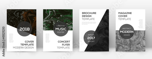 Abstract cover. Immaculate design template. Suminagashi marble modern poster. Immaculate trendy abst