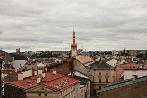 olomouc city skyline, view from rooftop