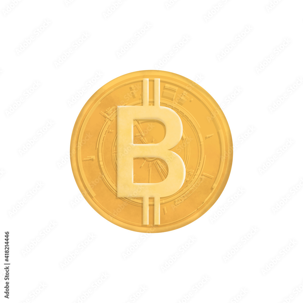 Gold Coin icon art illustration. Simple yellow circle crypto coin design. Gold Coin icon art illustration. Simple yellow circle crypto coin design.