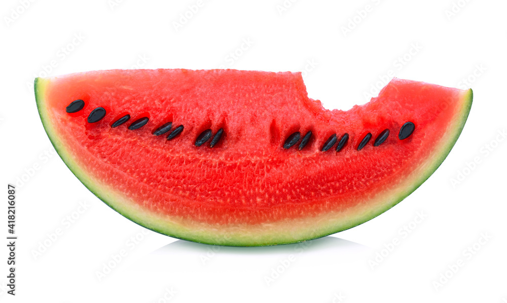 Sliced watermelon isolated on white background Sliced watermelon isolated on white background