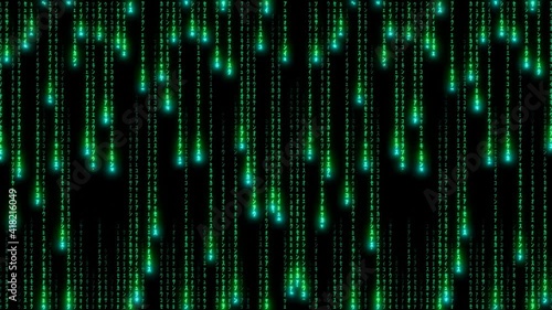 Code Rain Green
