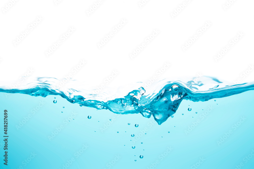Intense sea waves Create bubbles floating in the clear blue water. The sea in the summer is so refreshing. Intense sea waves Create bubbles floating in the clear blue water. The sea in the summer is so refreshing.