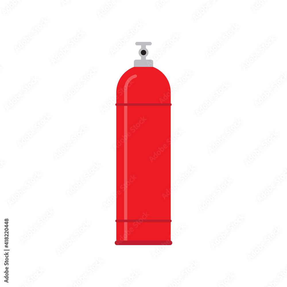Gas cylinder icon design isolated on white background Gas cylinder icon design isolated on white background