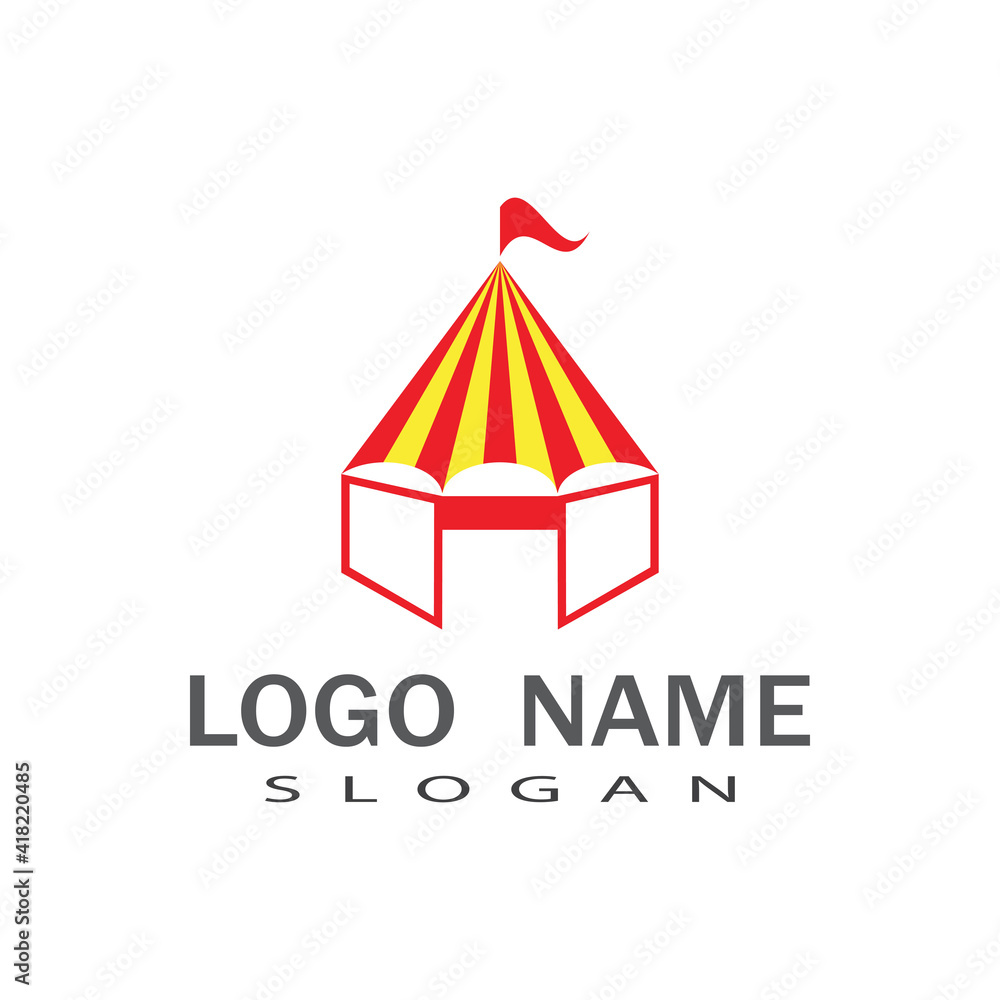 Circus Logo Template vector symbol design Circus Logo Template vector symbol design