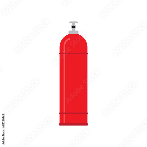 Gas cylinder icon design isolated on white background