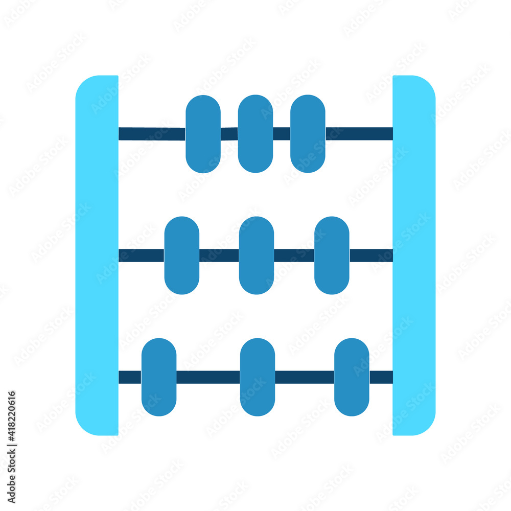 Illustration Vector graphic of abacus icon Illustration Vector graphic of abacus icon