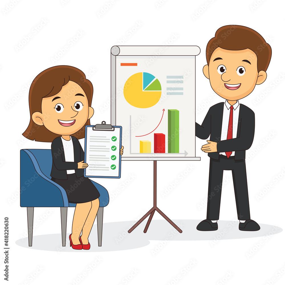 Man making business presentation in front of group of people Man making business presentation in front of group of people