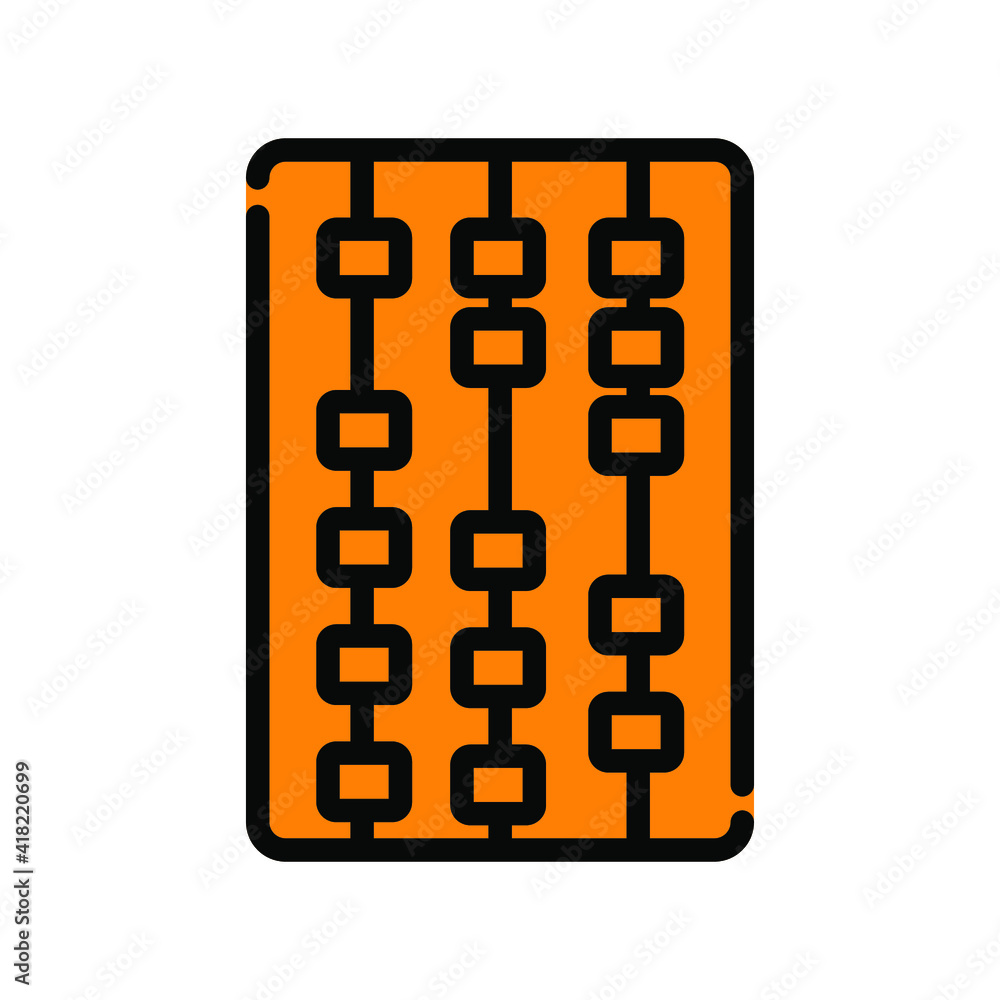 Illustration Vector graphic of abacus icon Illustration Vector graphic of abacus icon