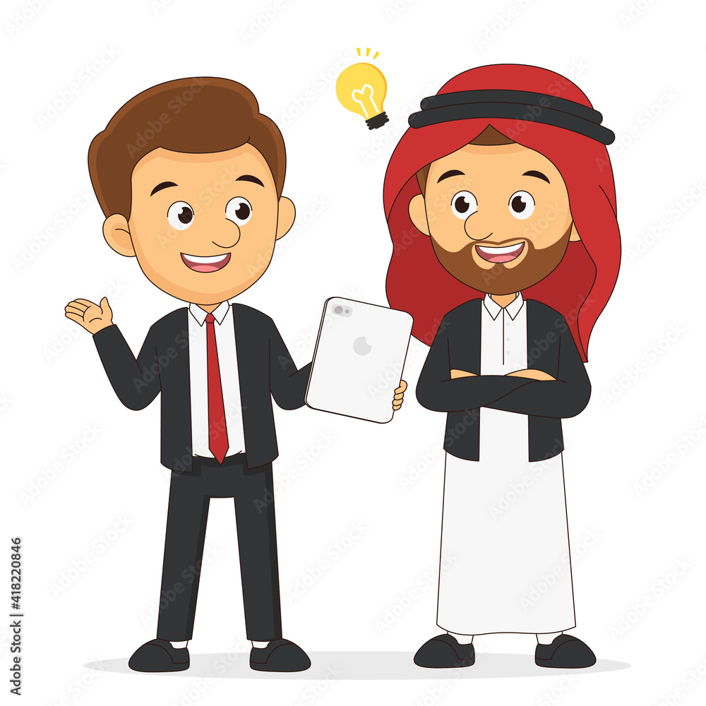 Businessman or manager presenting for new Funding source Businessman or manager presenting for new Funding source