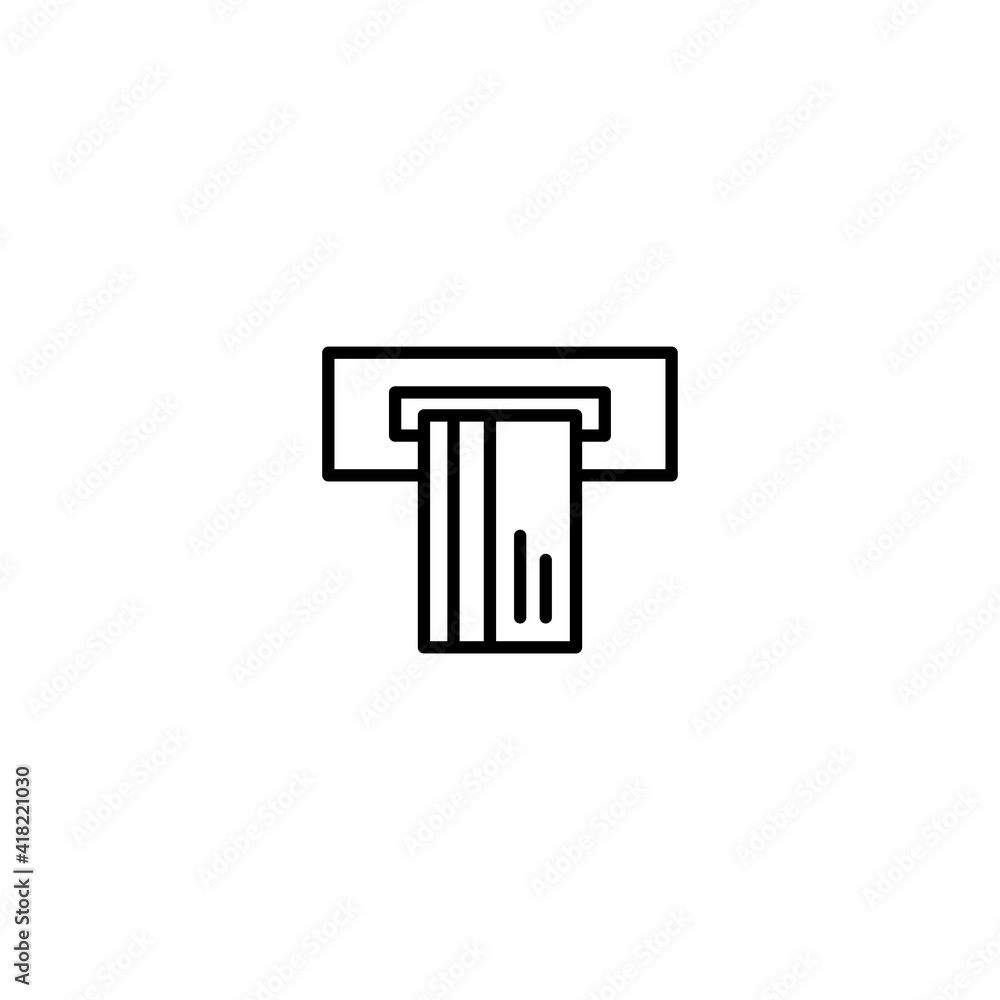 ATM icon vector for computer, web and mobile app ATM icon vector for computer, web and mobile app