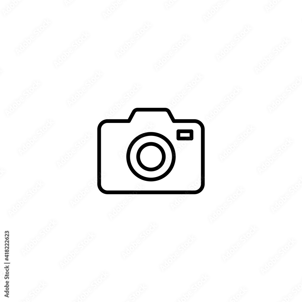 Camera icon vector for web, computer and mobile app