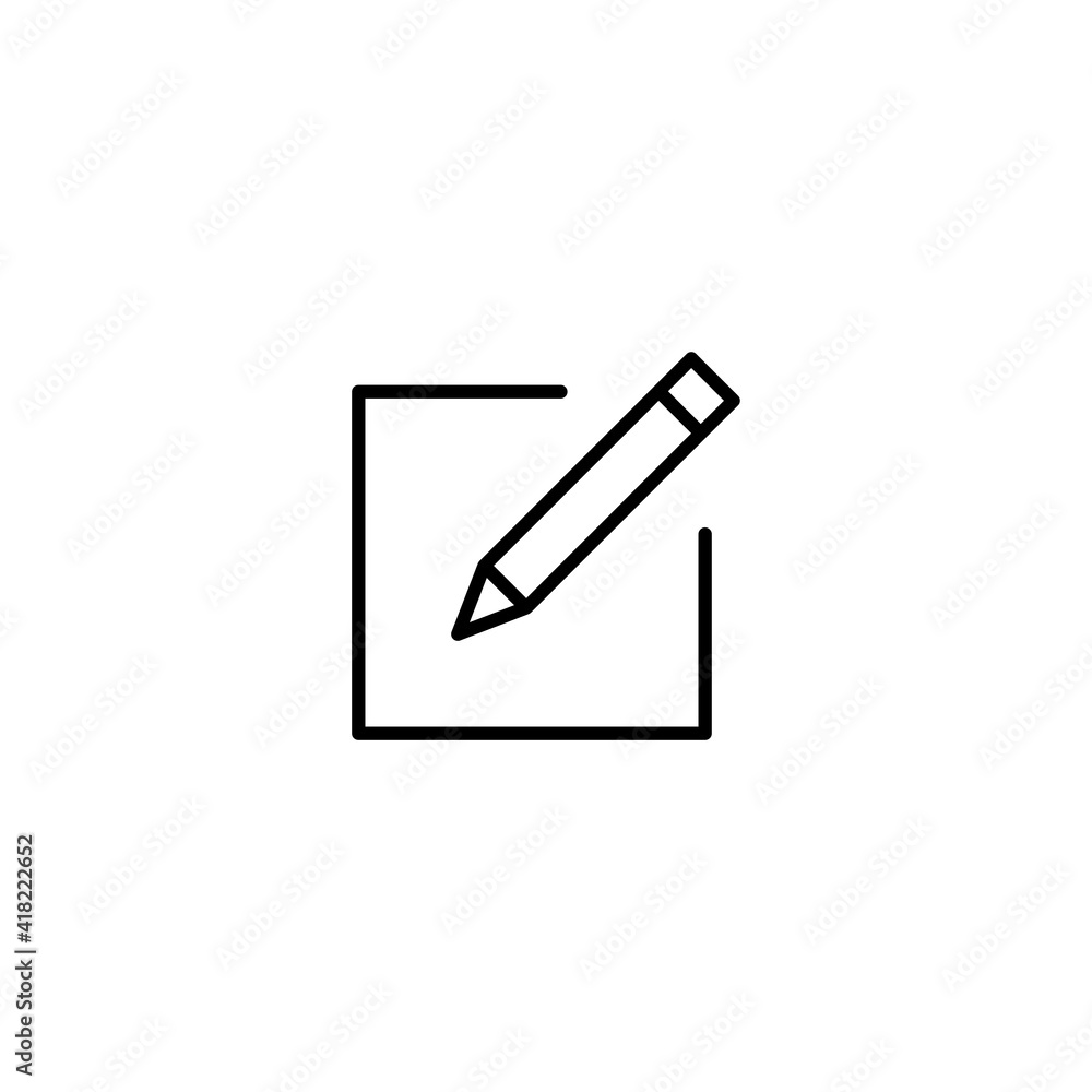 Edit icon vector for web, computer and mobile app Edit icon vector for web, computer and mobile app