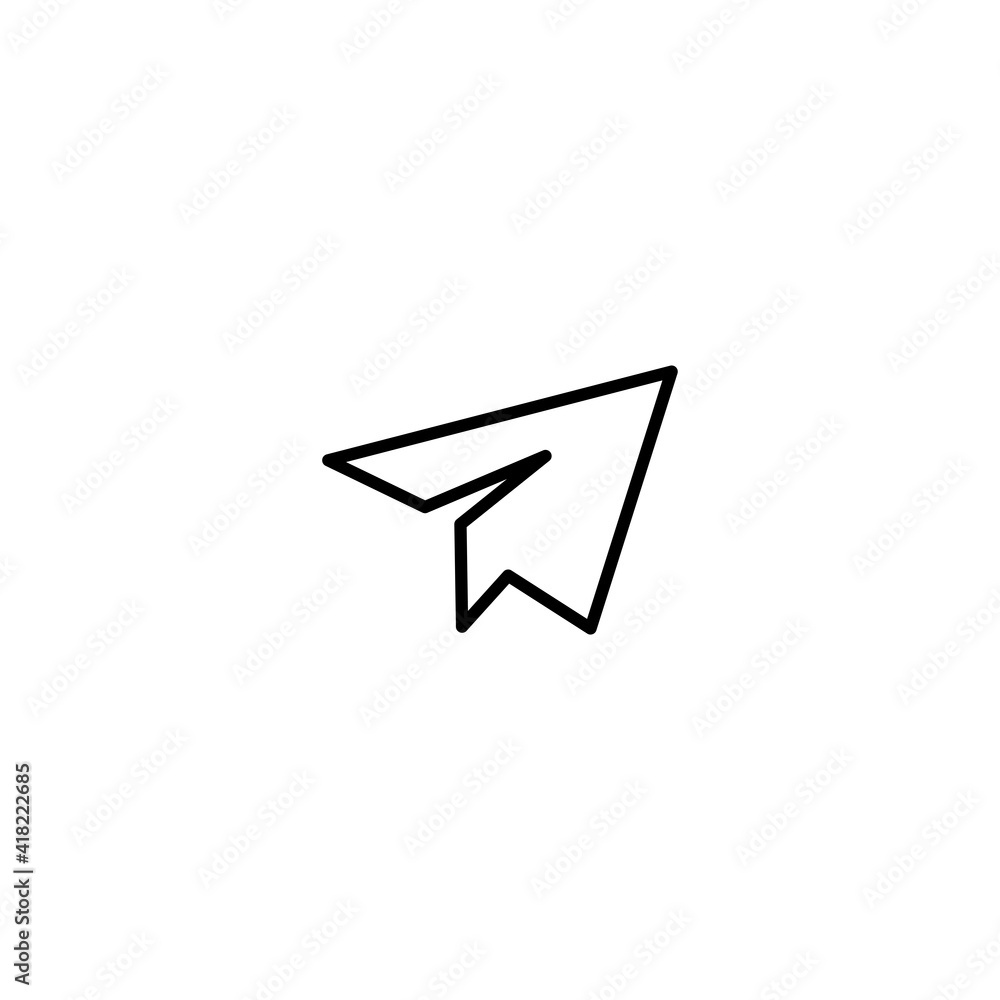 Paper plane icon vector for web, computer and mobile app Paper plane icon vector for web, computer and mobile app