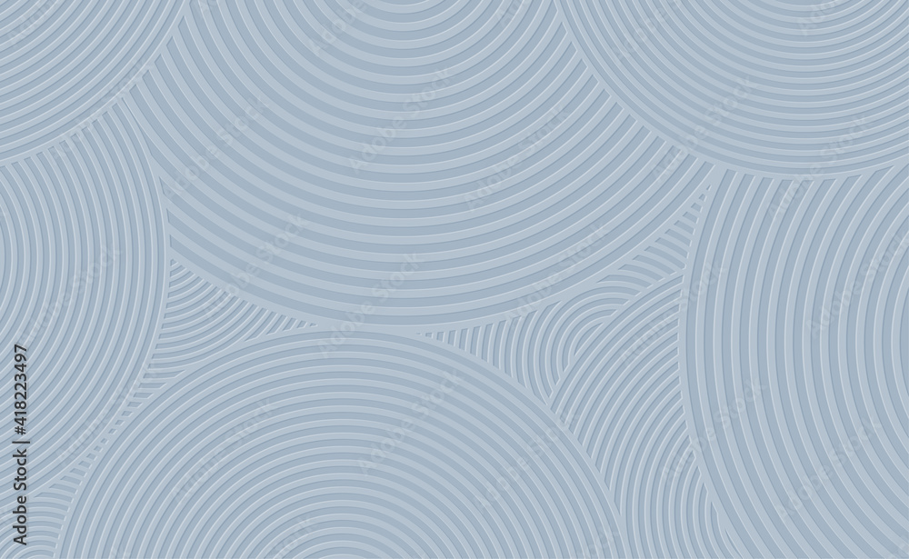 Abstract overlap circle pattern on gray background. Modern cover design. Advertising banner design. Vector illustration