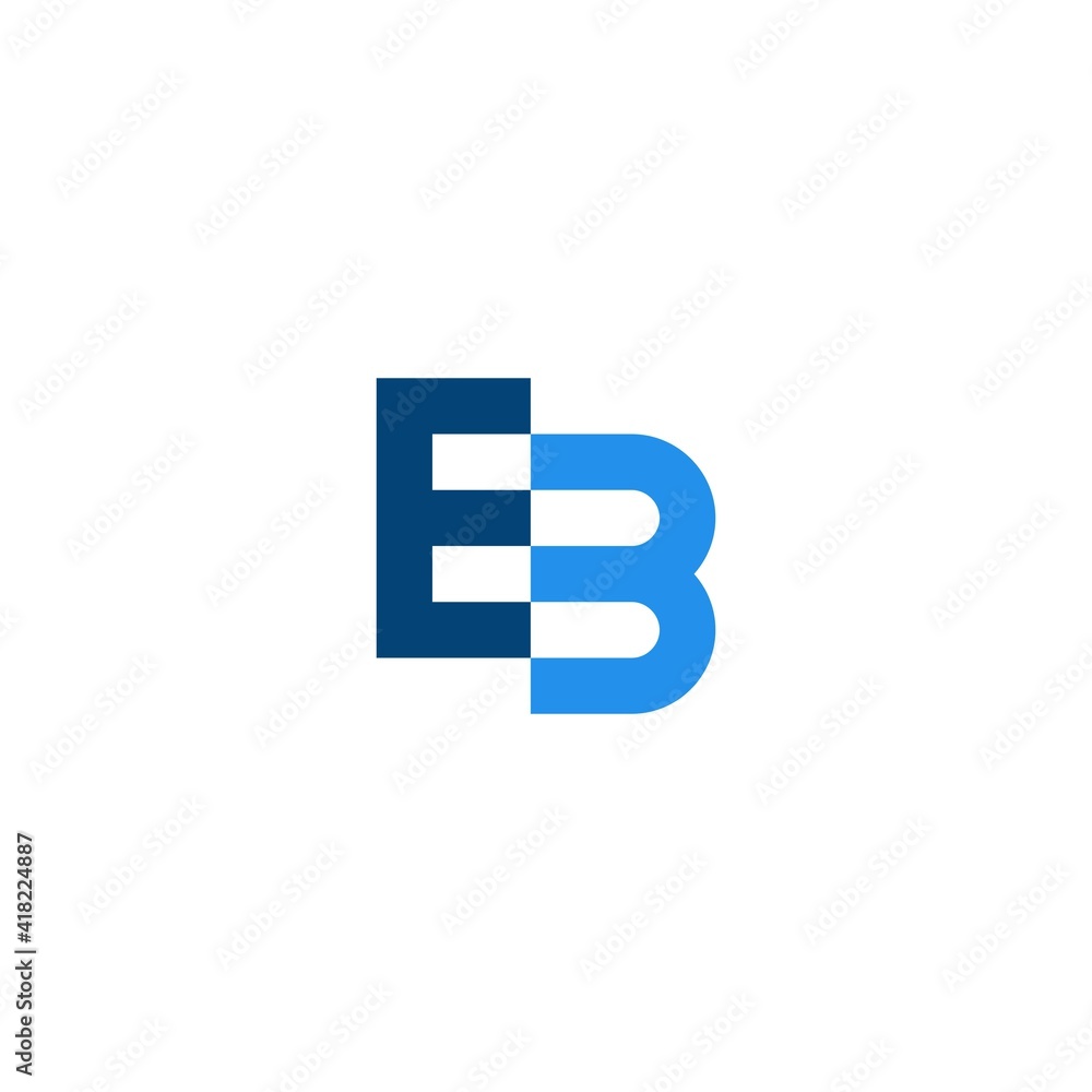 Monogram letter EB. luxurious, simple, simple and elegant. logo design vector Monogram letter EB. luxurious, simple, simple and elegant. logo design vector