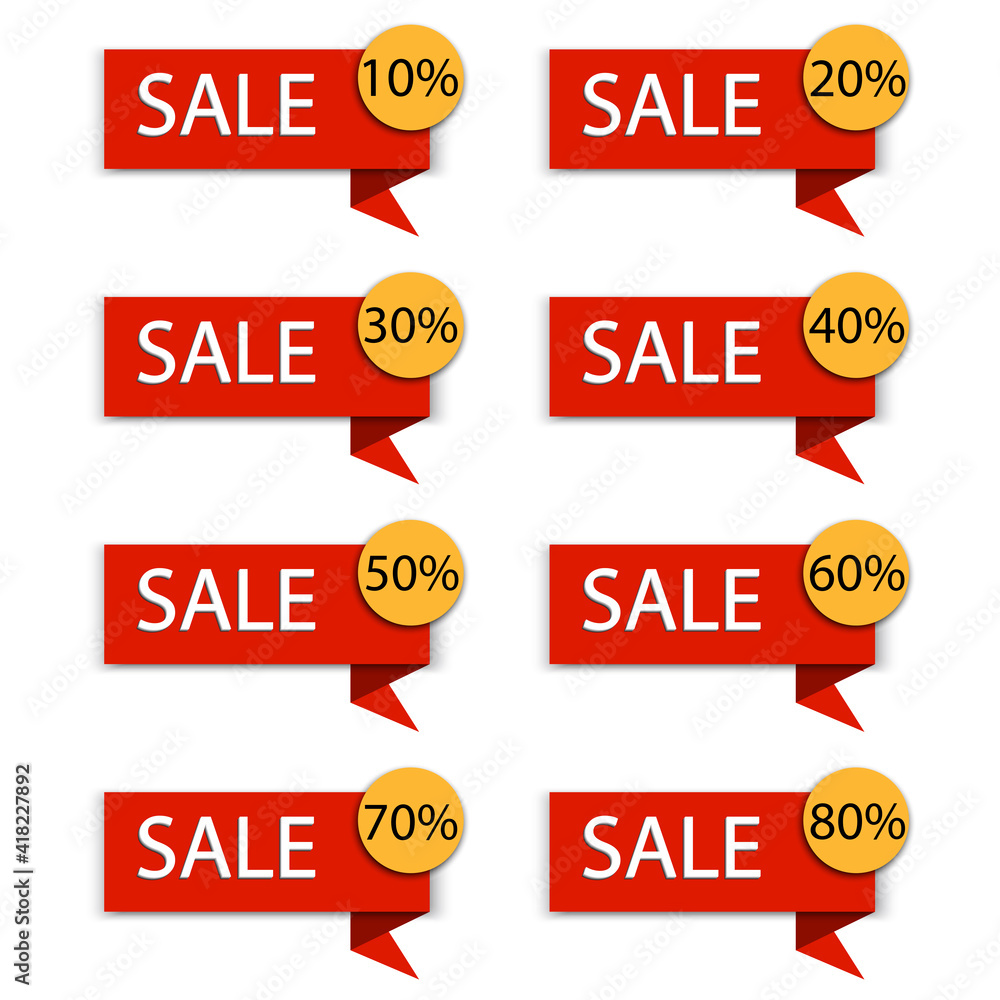 Sale badges. Discount coupon icon set. Discount sale vector. Buy offer sticker. Stock image. EPS 10. Sale badges. Discount coupon icon set. Discount sale vector. Buy offer sticker. Stock image. EPS 10.