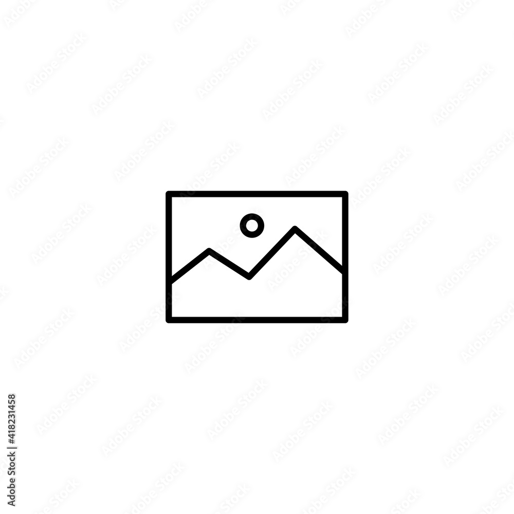 Image icon vector for web, computer and mobile app Image icon vector for web, computer and mobile app