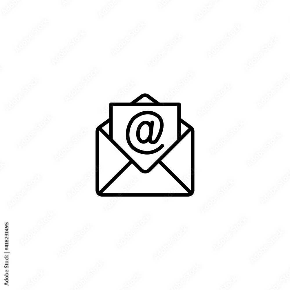 Mail icon, envelope icon vector for web, computer and mobile app Mail icon, envelope icon vector for web, computer and mobile app