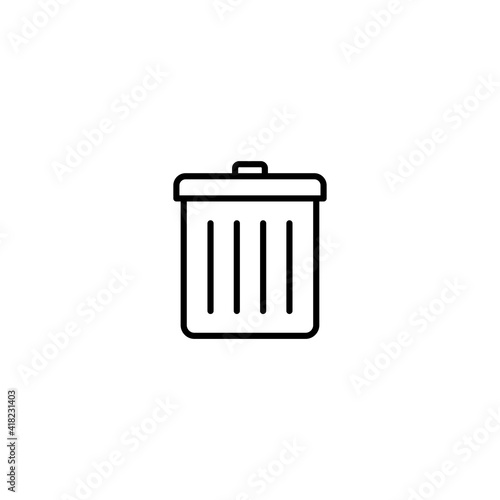 Delete icon vector for web, computer and mobile app