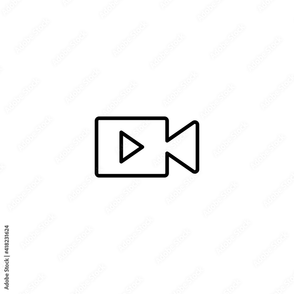 Video icon vector for web, computer and mobile app Video icon vector for web, computer and mobile app