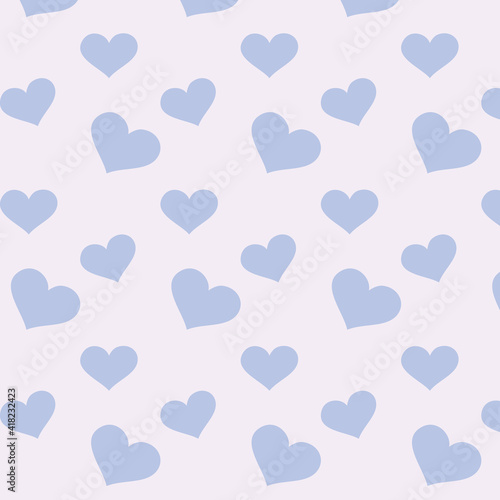 seamless pattern with hearts  purple background color. 