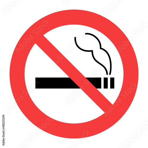 sign of do not smoke here