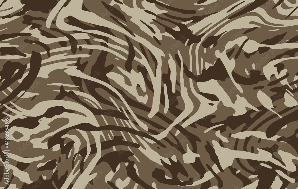 Camo texture for army clothing. Zebra stylish safari camo background