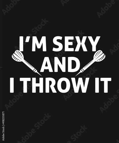 Darts game typography for t- shirt, vector, template, icon, image, infographic, minimal, logotype graphic design.