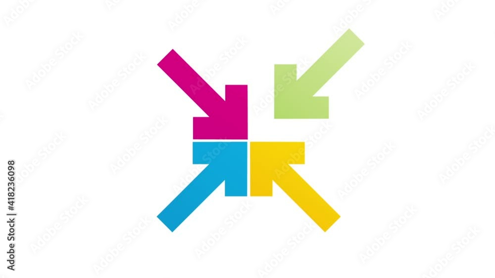 colorful arrow- business concept animation colorful arrow- business concept animation