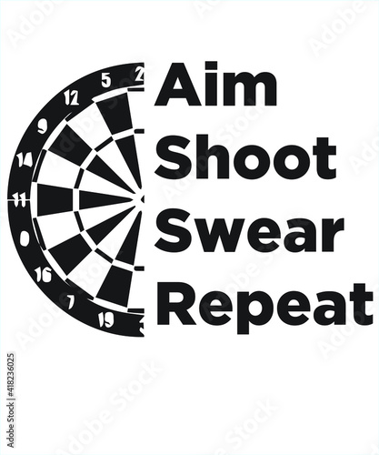 Darts game graphic design custom typography vector for t-shirt, banner, festival, champion, 180, office, hobby, logo, poster, gifts, website in a high resolution editable printable file.