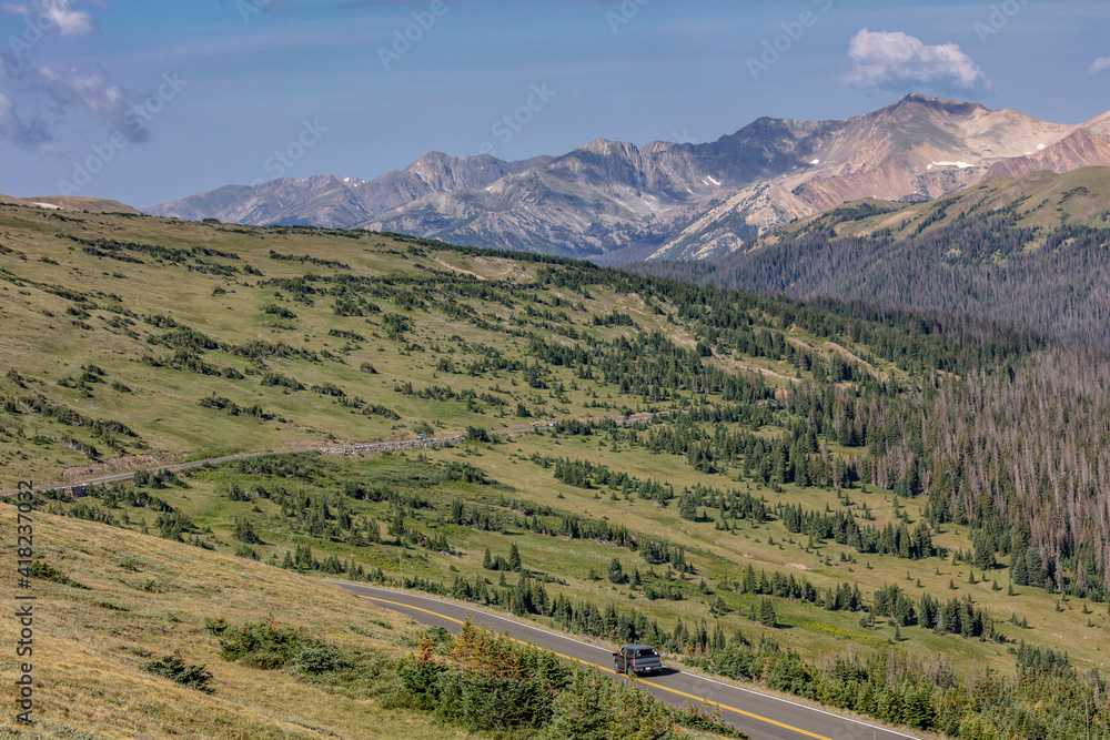 Trail Ridge Road in Rocky Mountain National Park, Colorado, USA