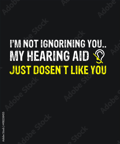 Deaf motivation audiologist day graphic design custom typography vector for t-shirt, banner, festival, cochlear, care, love, logo, poster, gifts, website in a high resolution editable printable file.