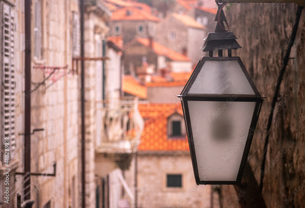 Landscape of medieval town in Dubrovnik Croatia Landscape of medieval town in Dubrovnik Croatia