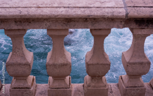 Sea landscape of medieval town in Dubrovnik Croatia