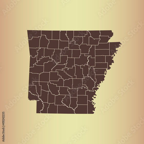 map of Arkansas