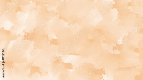 Orange watercolor background for textures backgrounds and web banners design, copy space for design,illustration vector.