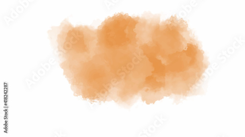 Orange watercolor background for textures backgrounds and web banners design, copy space for design,illustration vector.