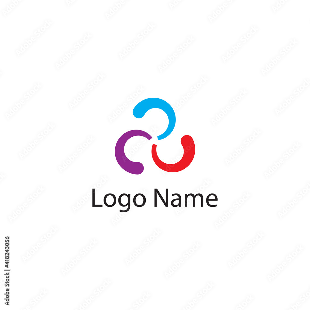 Spiral logo design template Spiral logo design template