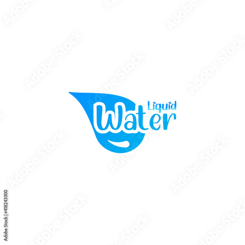 Free Download Liquid water logo design template - GFXLoad