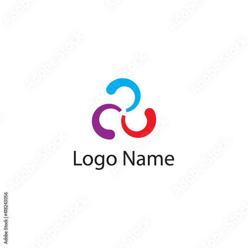 Spiral logo design template