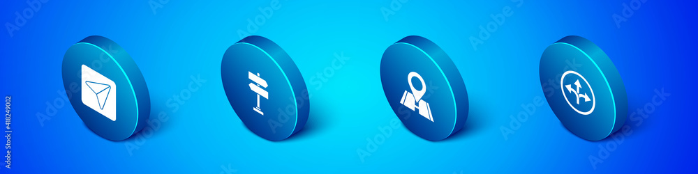 Set Isometric Infographic of city map navigation, Location, Road traffic sign and icon. Vector. Set Isometric Infographic of city map navigation, Location, Road traffic sign and icon. Vector.