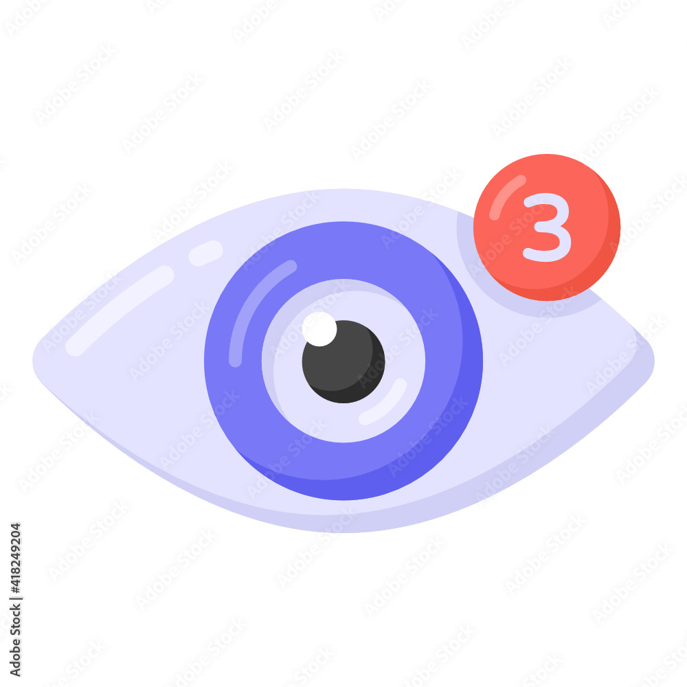 Views notifications in flat style icon, editable vector
Views notifications in flat style icon, editable vector